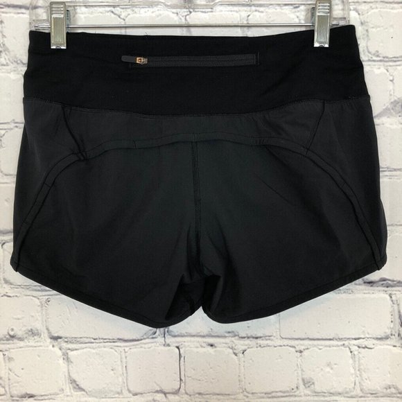 Lululemon Run Times Short II *4" Size 4 Black - Picture 2 of 5